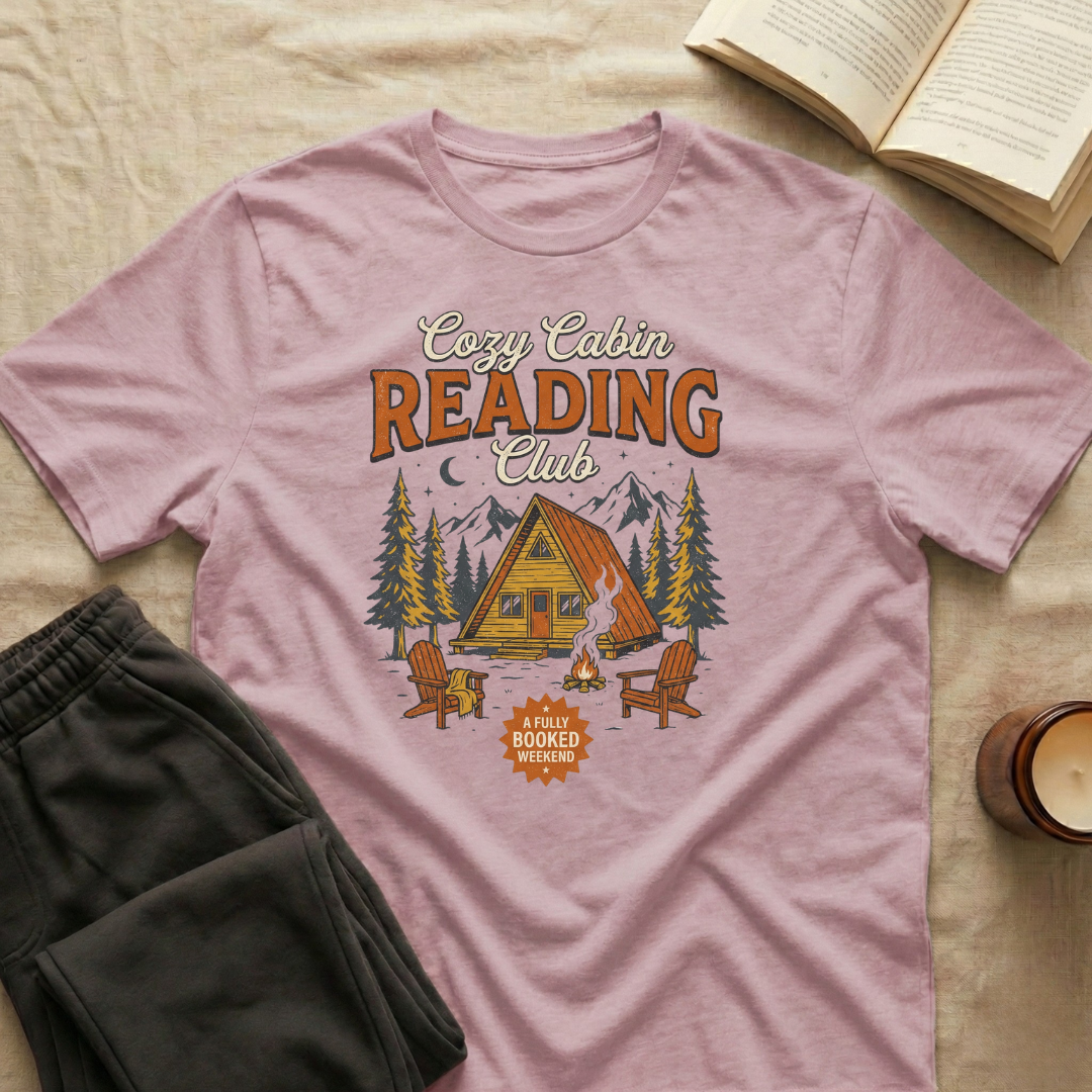 Cozy Cabin Reading Club T-Shirt