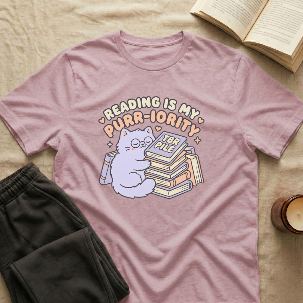 Reading Is My Purr-Iority T-Shirt