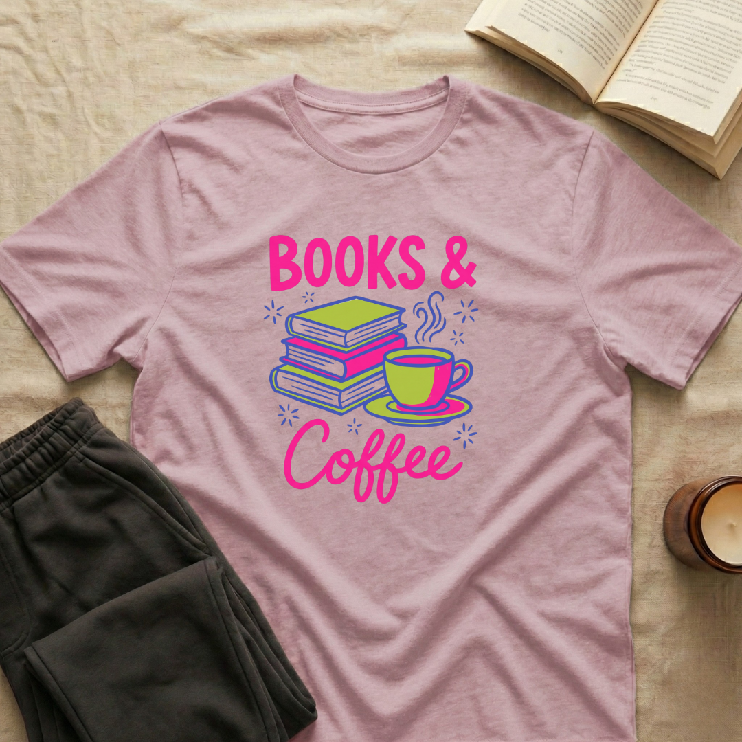 Books & Coffee T-Shirt