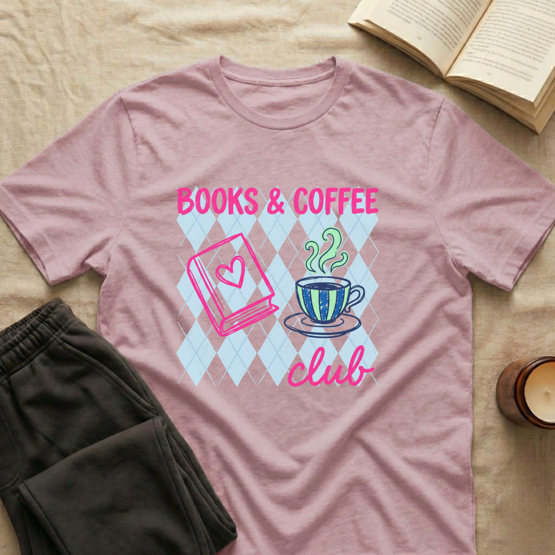 Books & Coffee Club T-Shirt