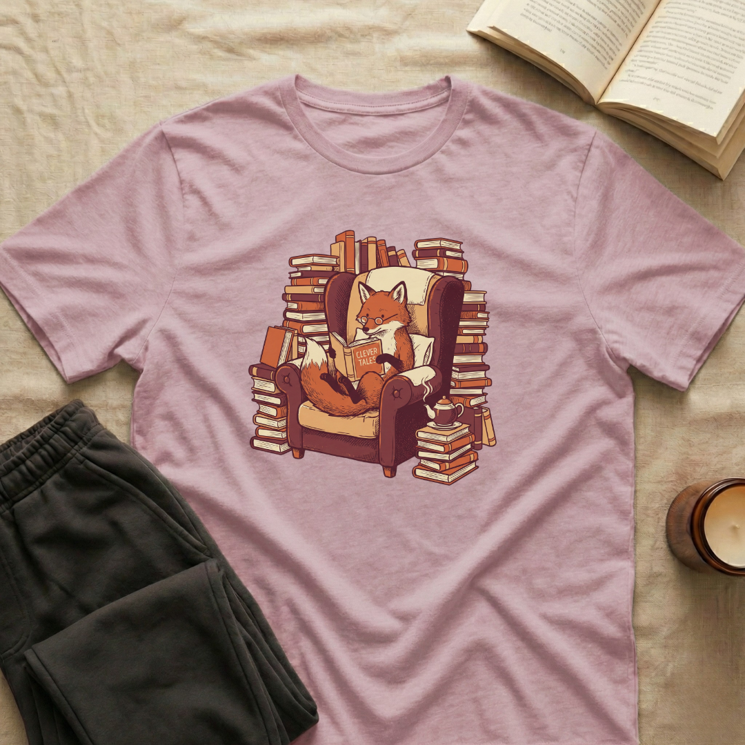 Fox Reading T-Shirt