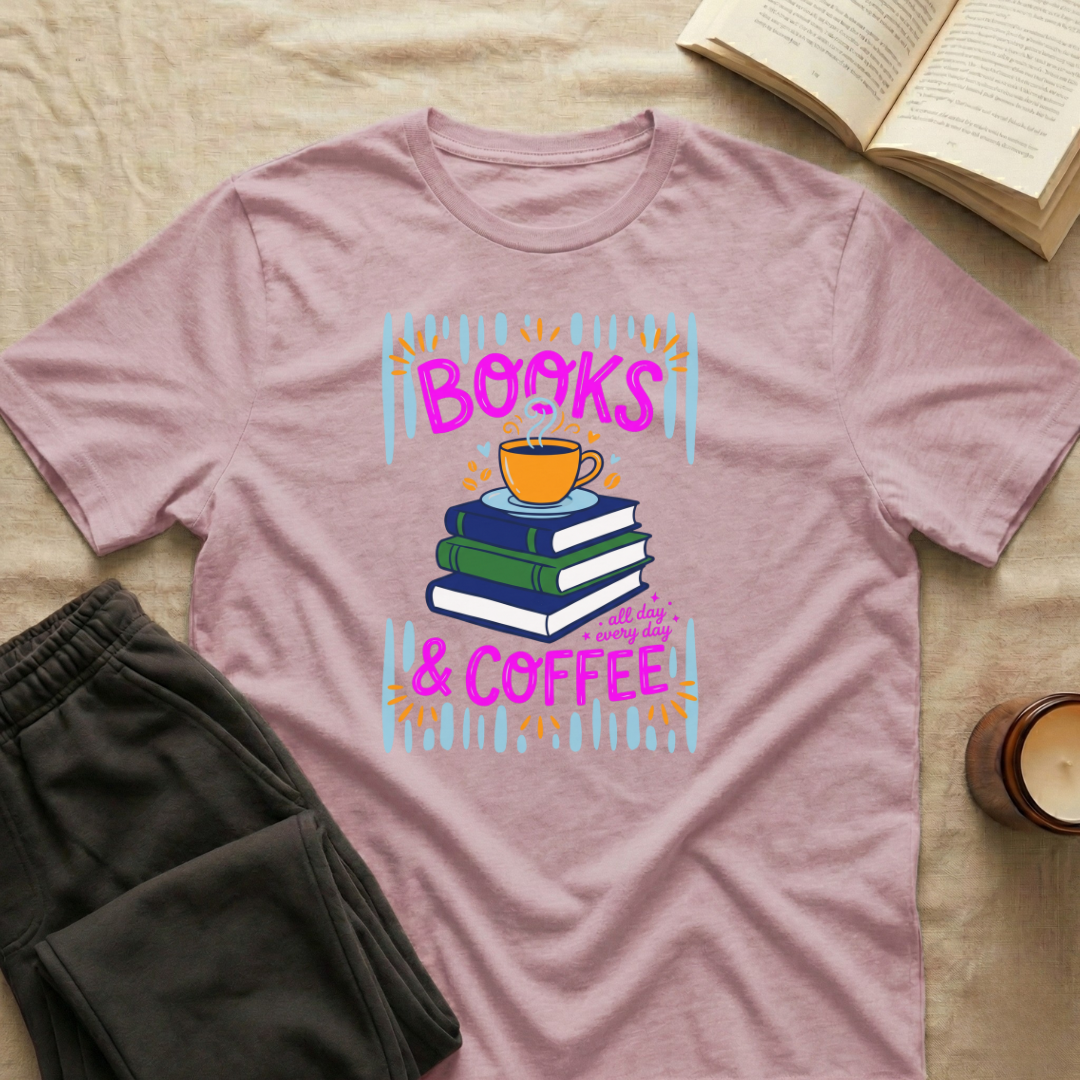 Books And Coffee T-Shirt