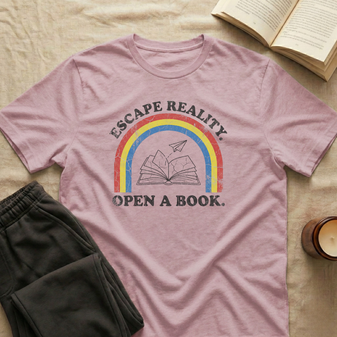 Escape Reality Open A Book T-Shirt