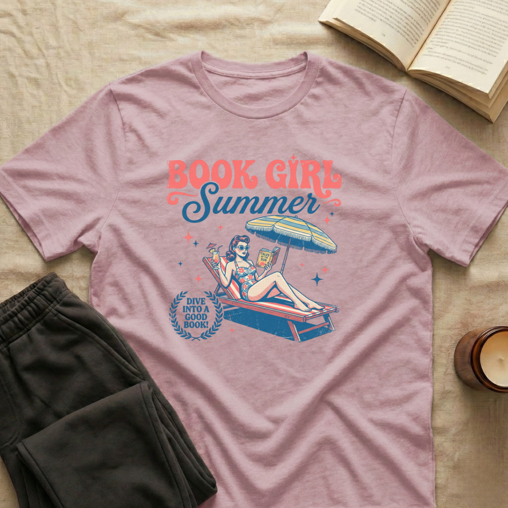 Book Girl Summer T-Shirt