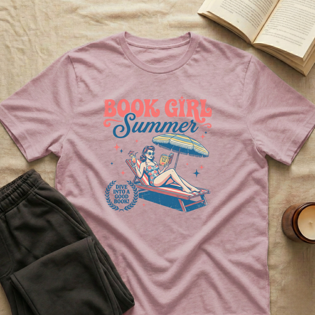 Book Girl Summer T-Shirt