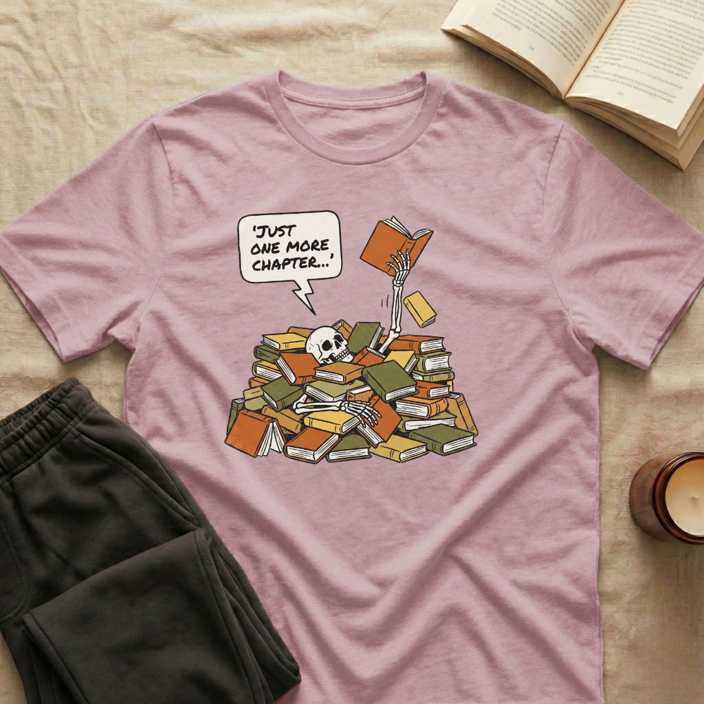 Just One More Chapter Skeleton T-Shirt
