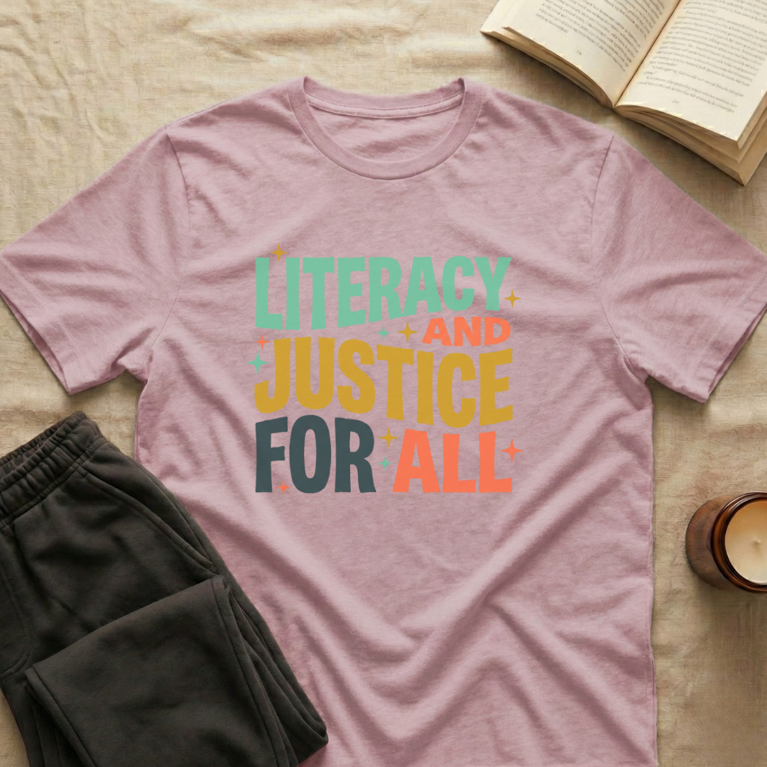 Literacy And Justice For All T-Shirt