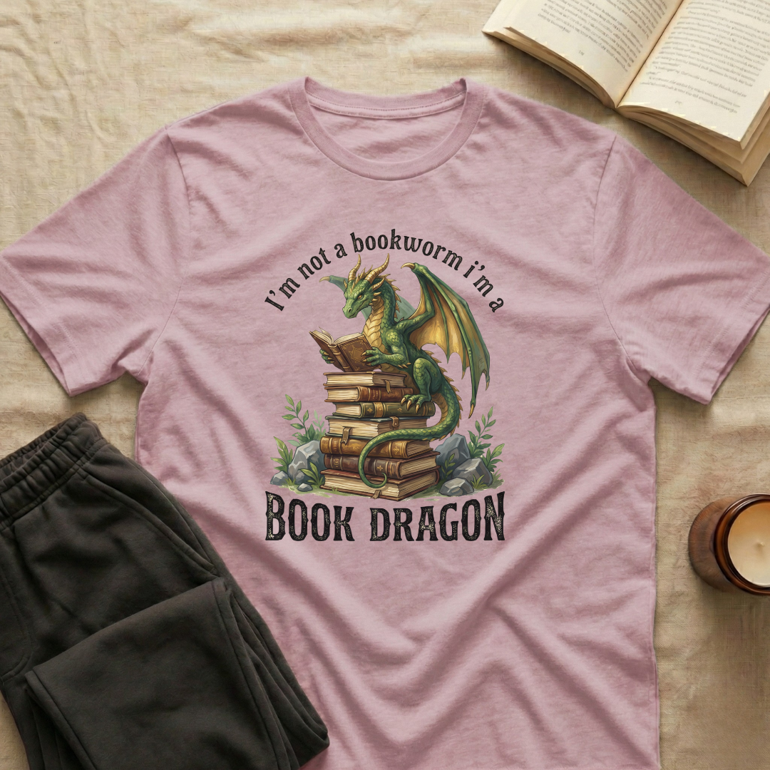 I'm Not A Bookworm I'm A Book Dragon T-Shirt