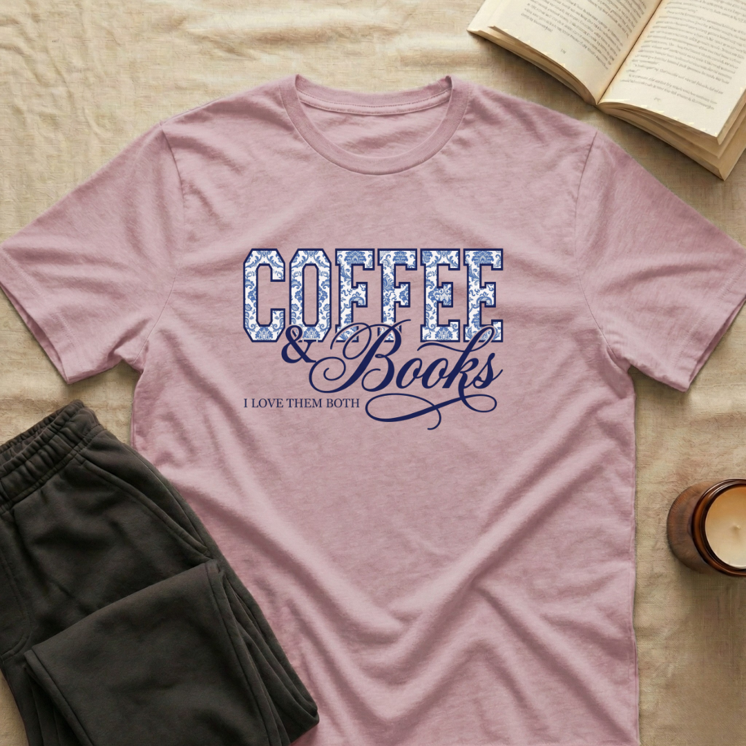 Coffee & Books I love them both T-Shirt