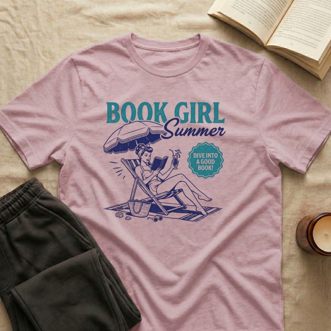 Book Girl Summer T-Shirt