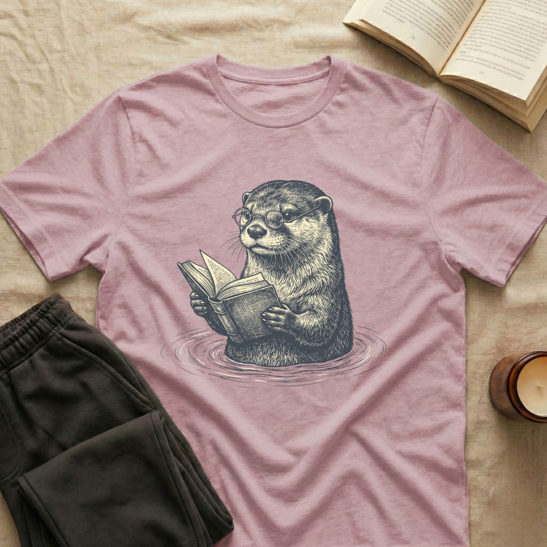 Otter Reading T-Shirt