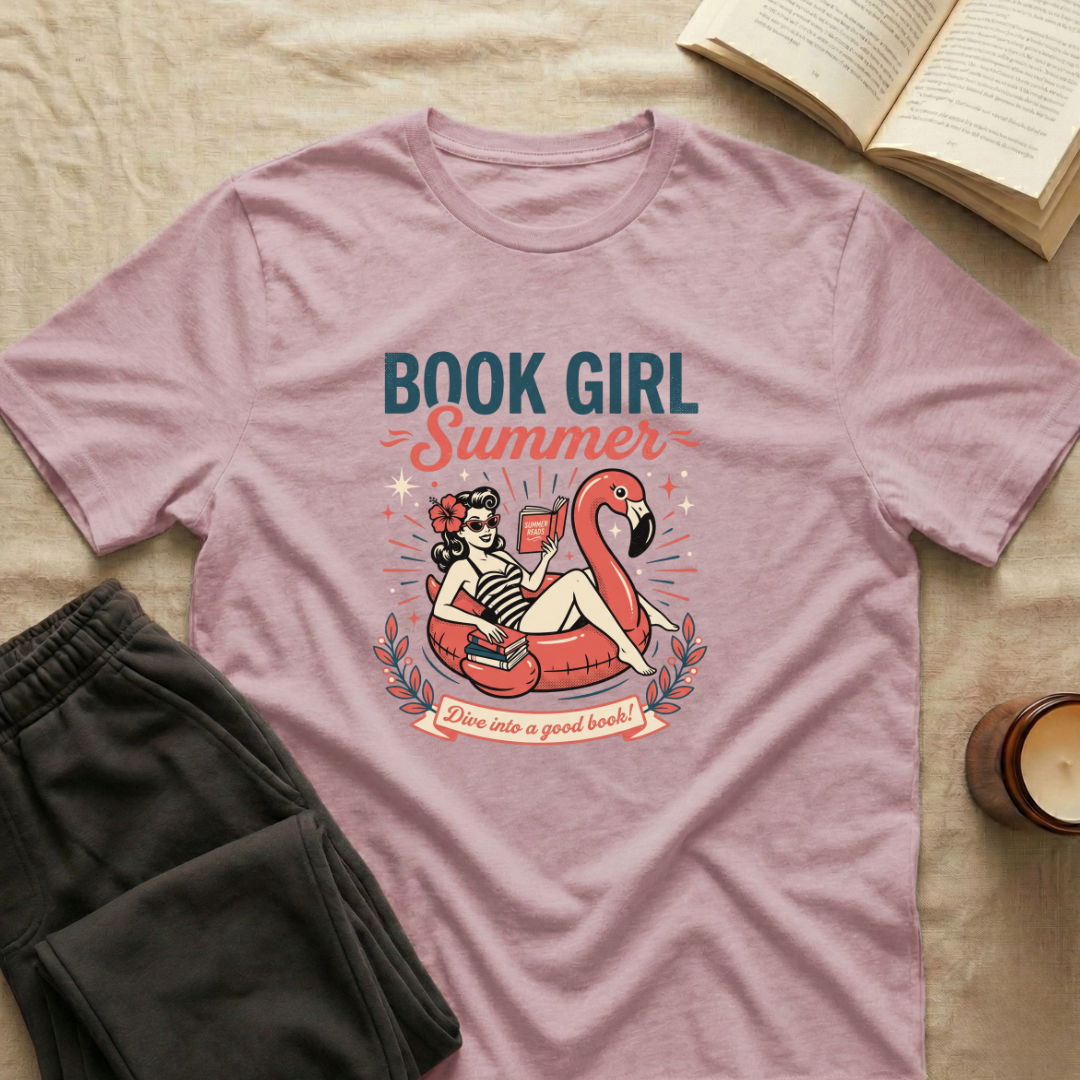 Book Girl Summer T-Shirt