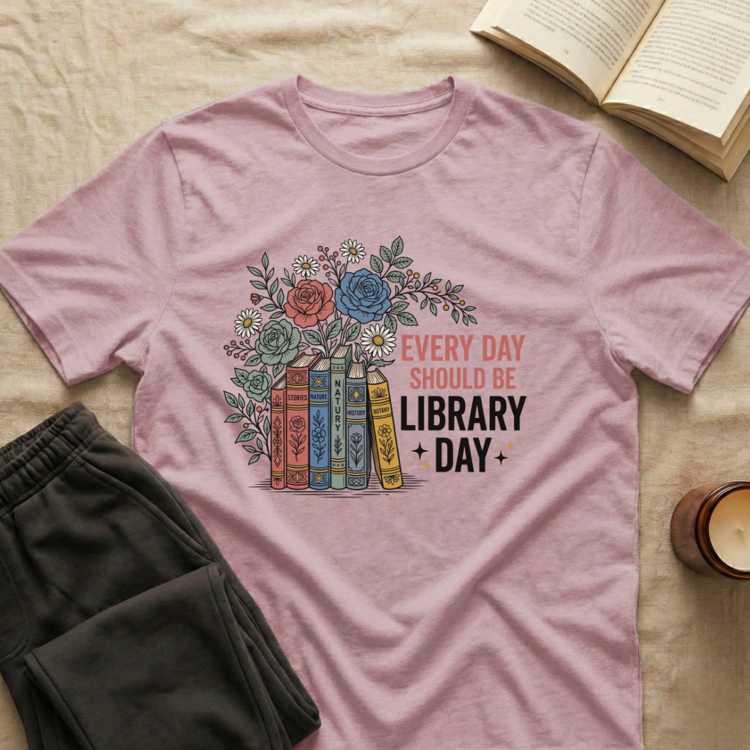 Everyday Should Be Library Day T-Shirt