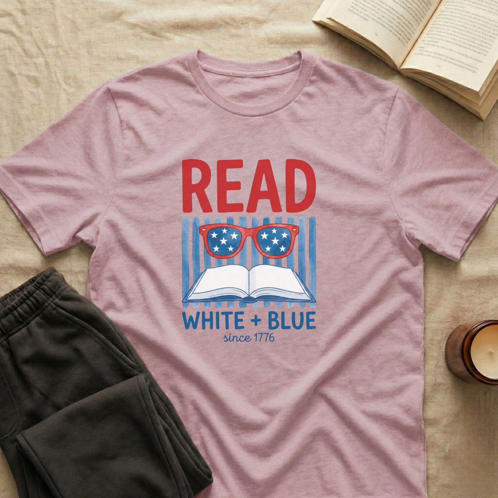 Read White + Blue T-Shirt