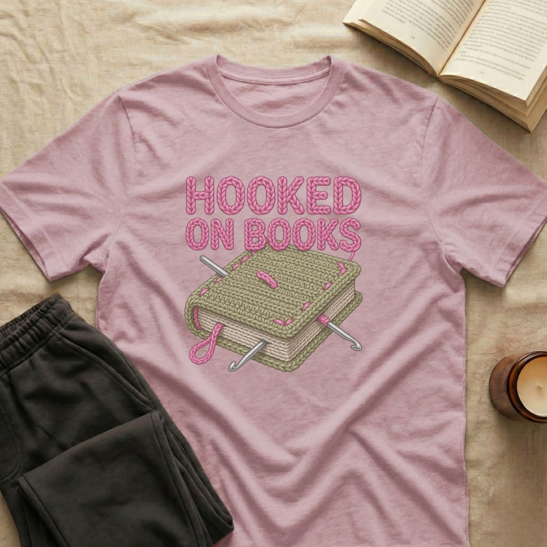 Hooked On Books T-Shirt