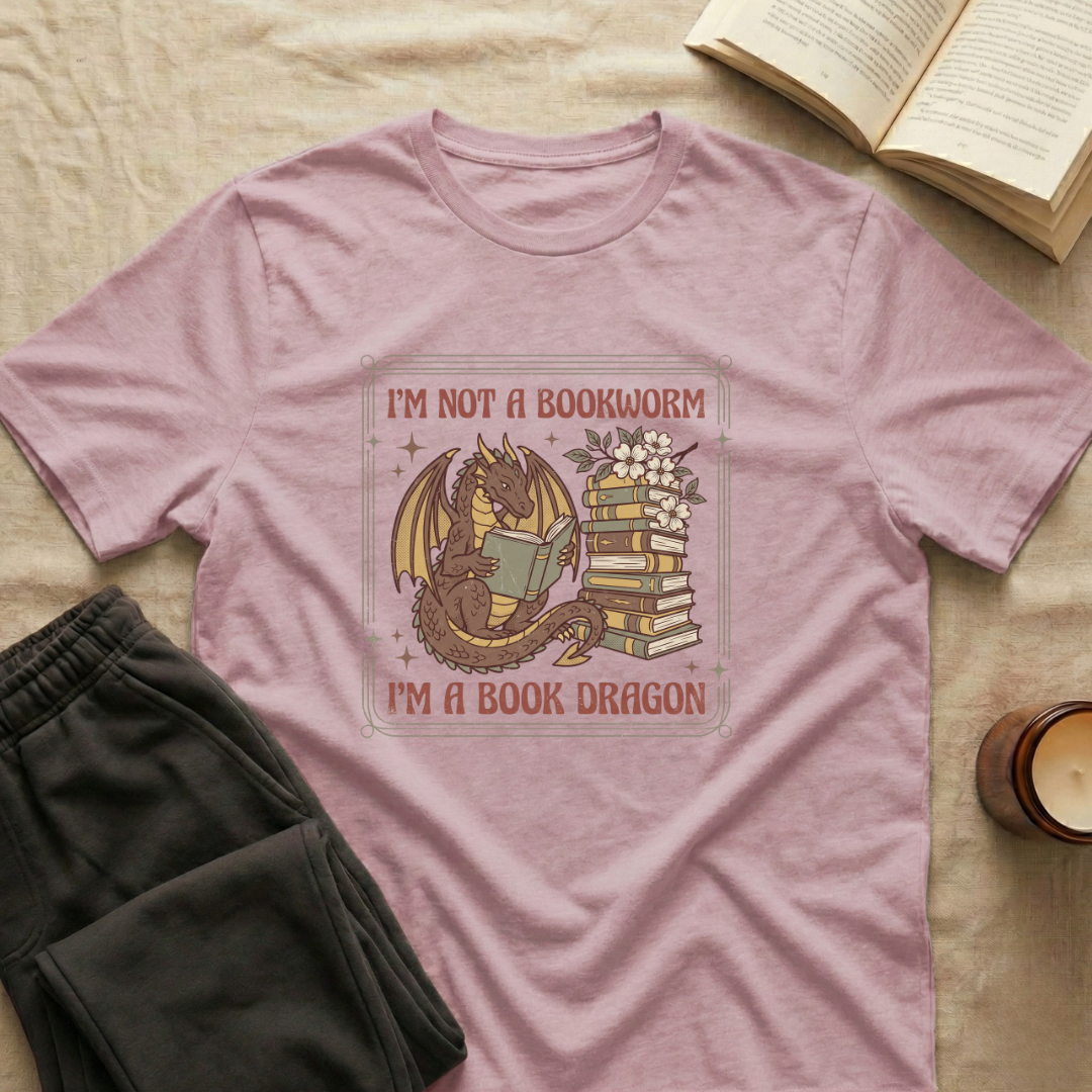 I'm Not A Bookworm Dragon T-Shirt