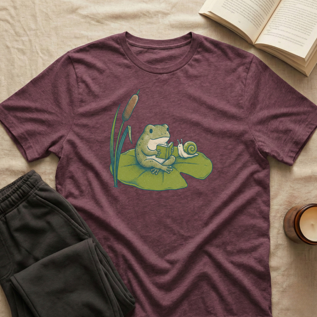 Frog Reading T-Shirt