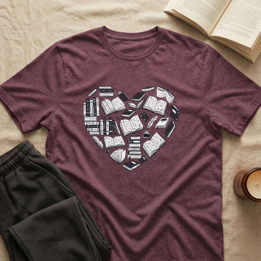 Bookish Heart T-Shirt