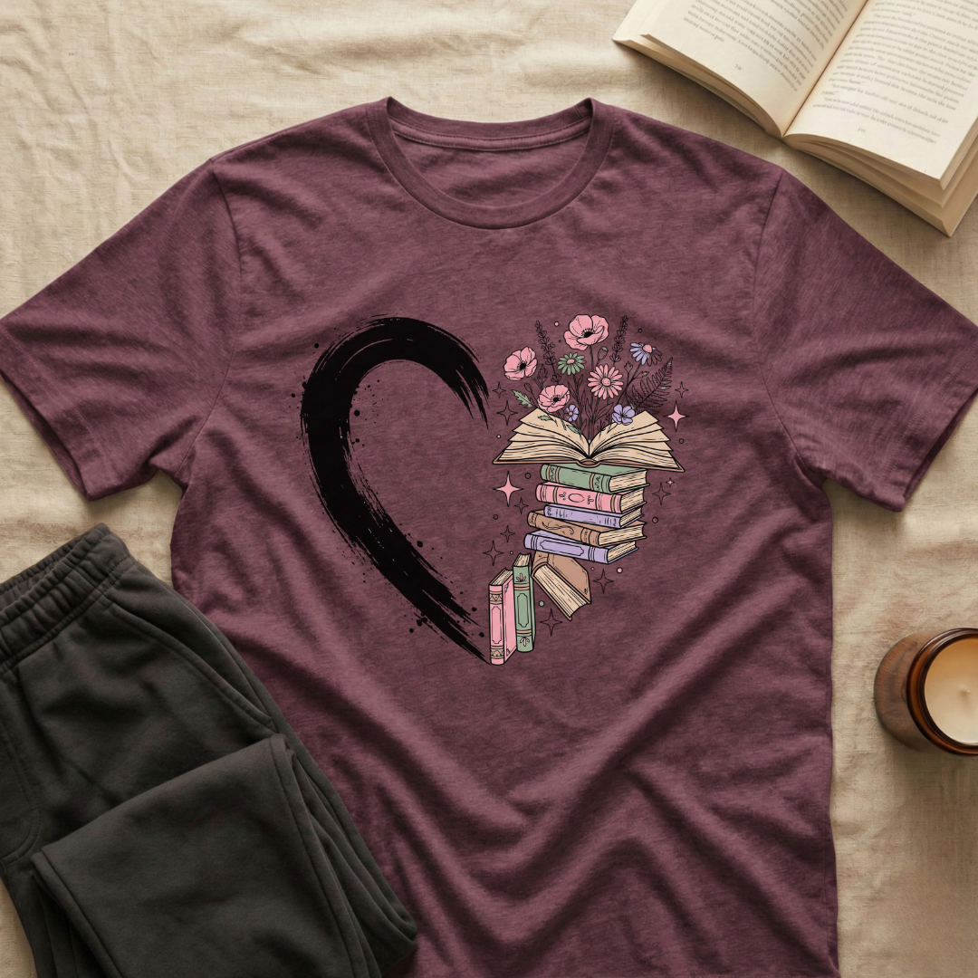 Half Heart Books T-Shirt
