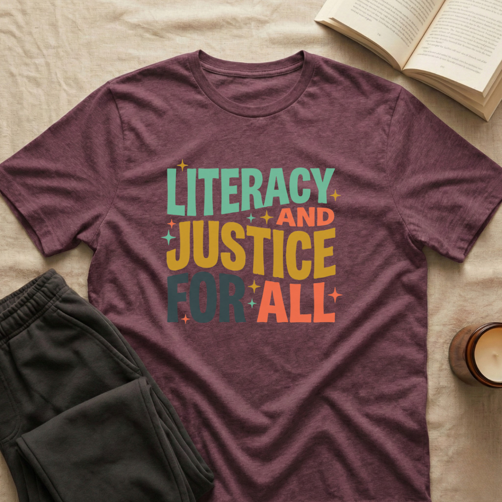 Literacy And Justice For All T-Shirt