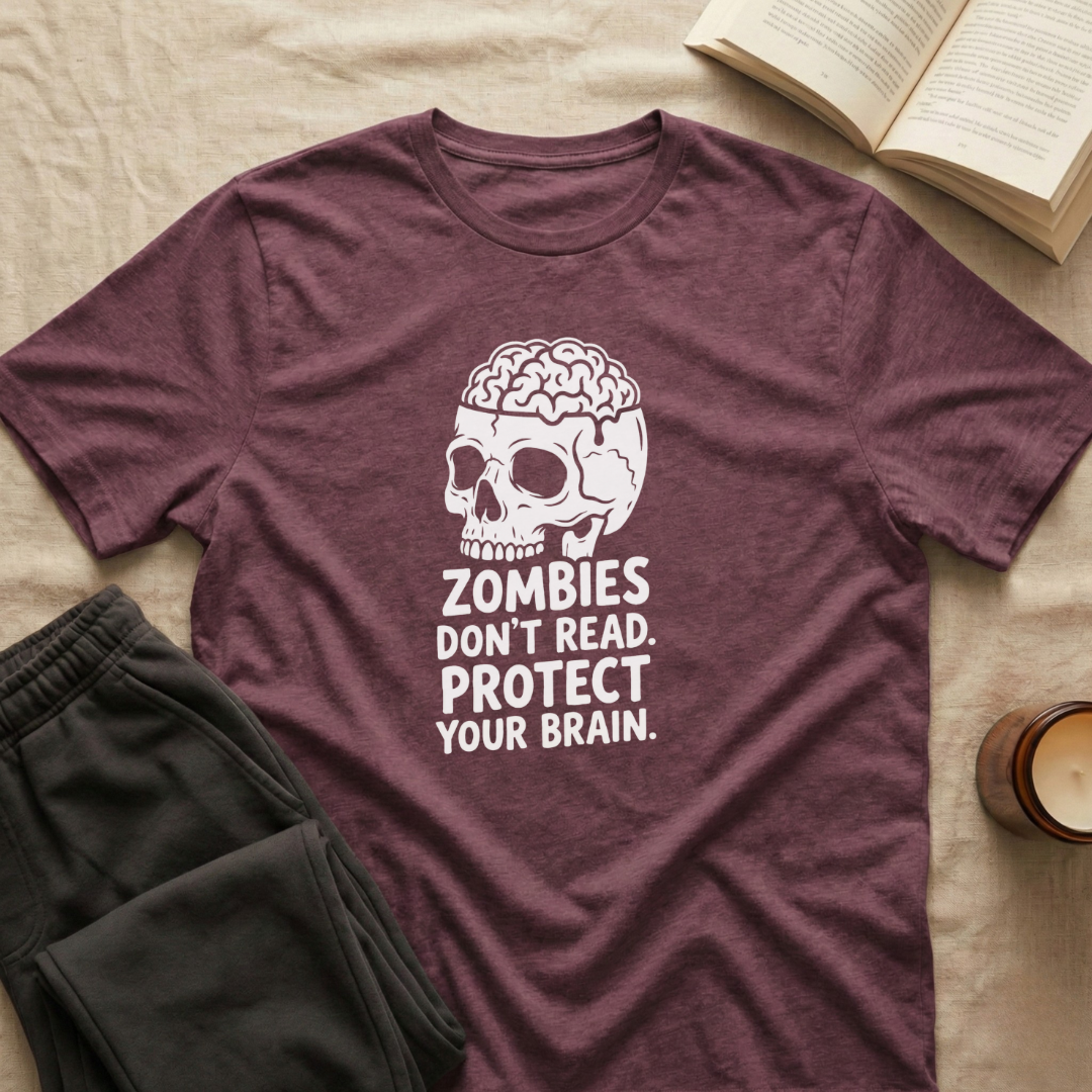 Zombies Don't Read T-Shirt