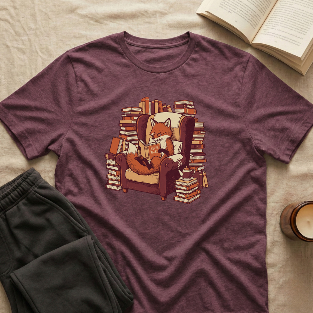 Fox Reading T-Shirt