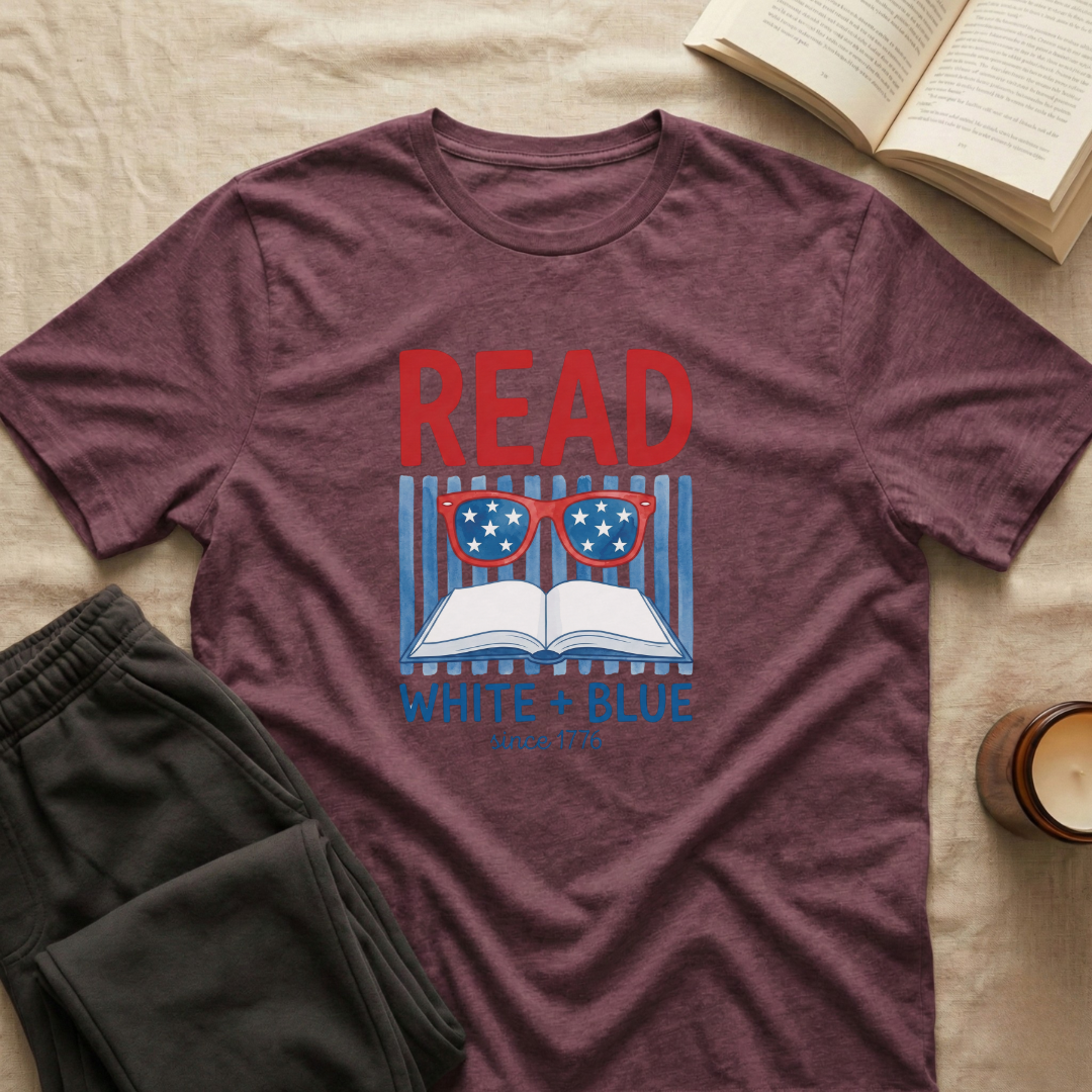 Read White + Blue T-Shirt