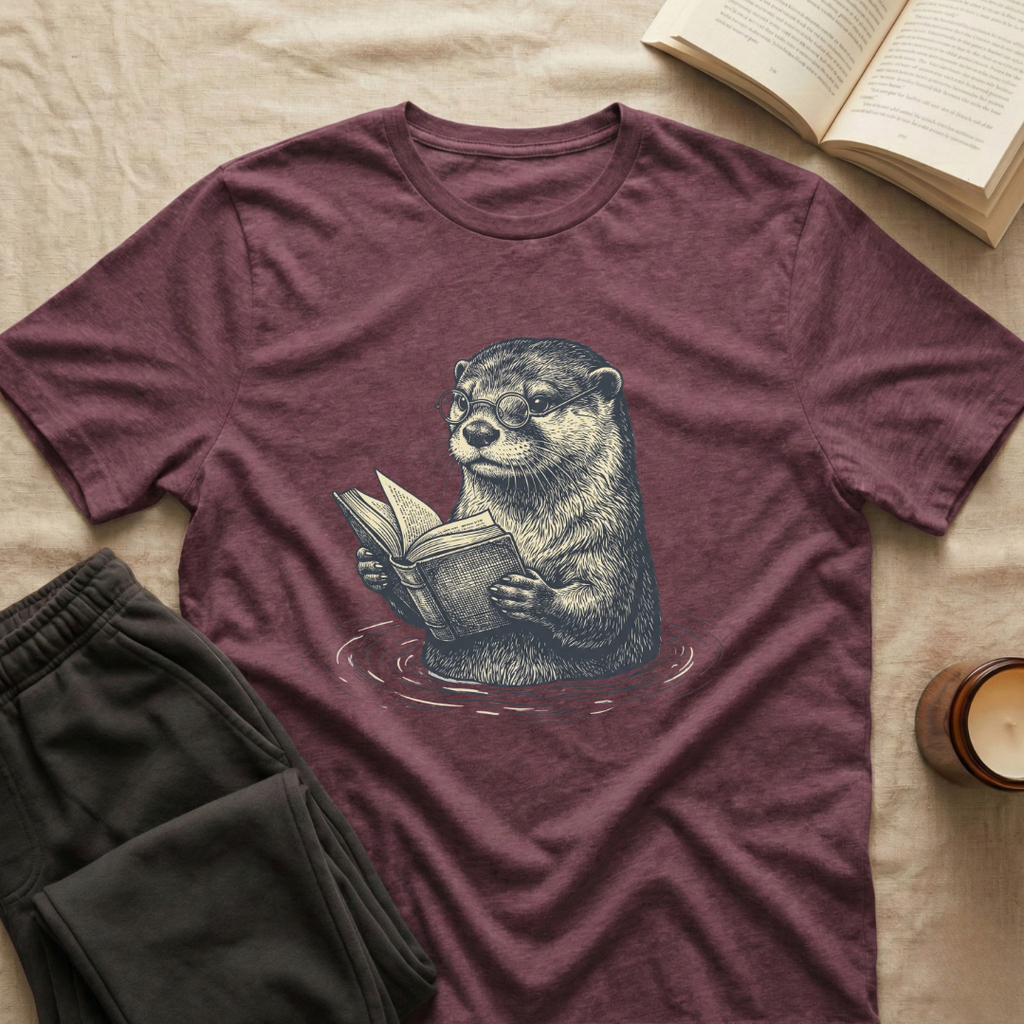 Otter Reading T-Shirt