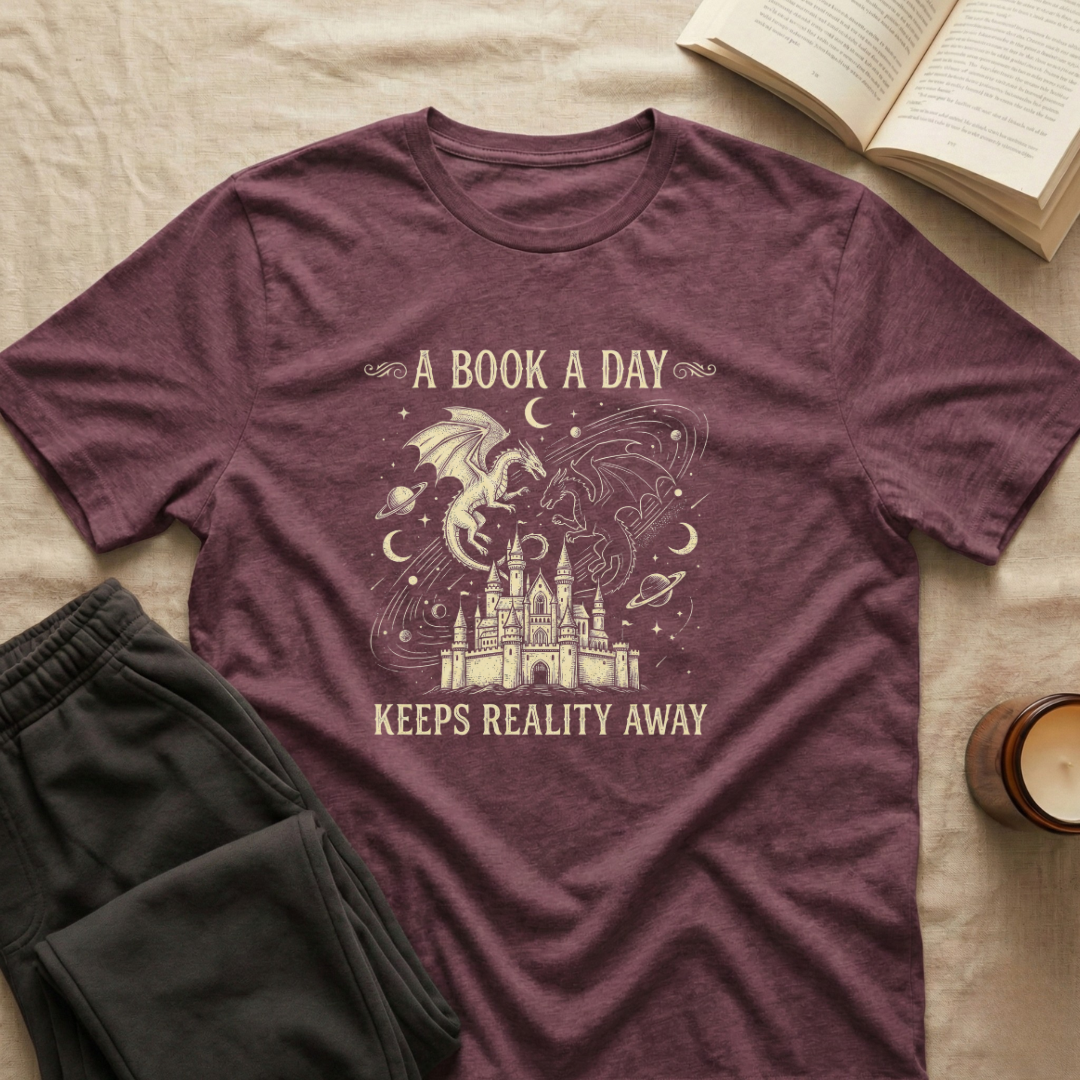 A Book A Day Keeps Reality Away T-Shirt