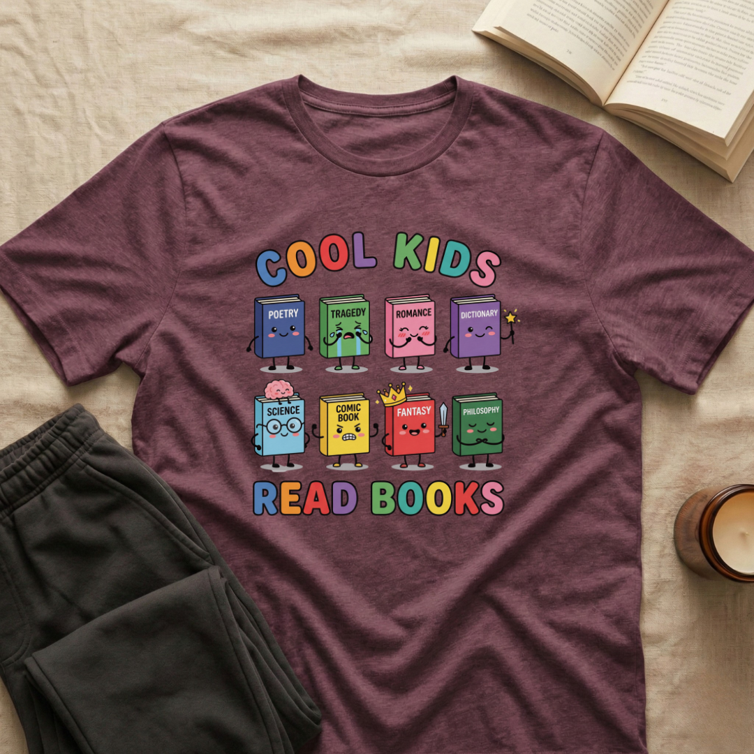 Cool Kids Read Books T-Shirt