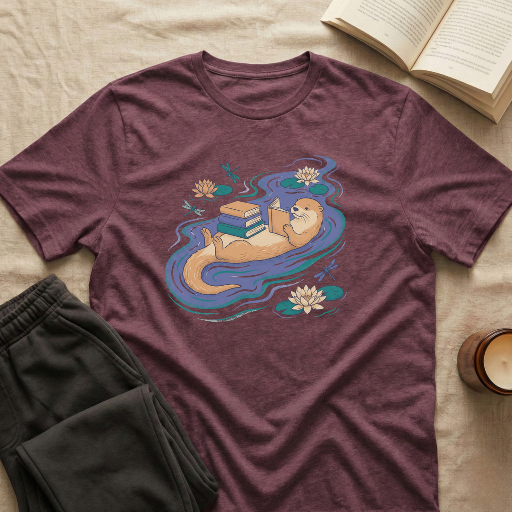 Otter Reading T-Shirt
