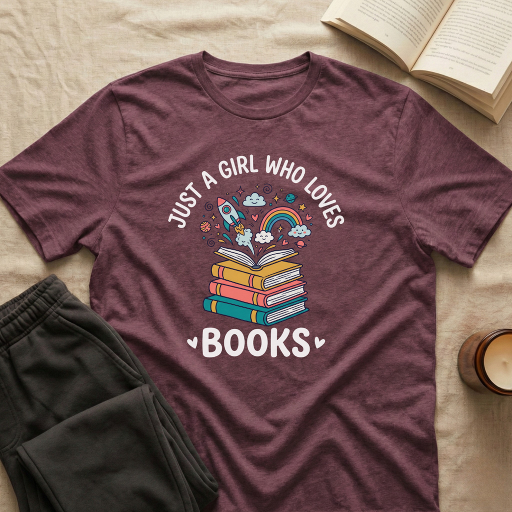 Just A Girl Who Loves Books T-Shirt