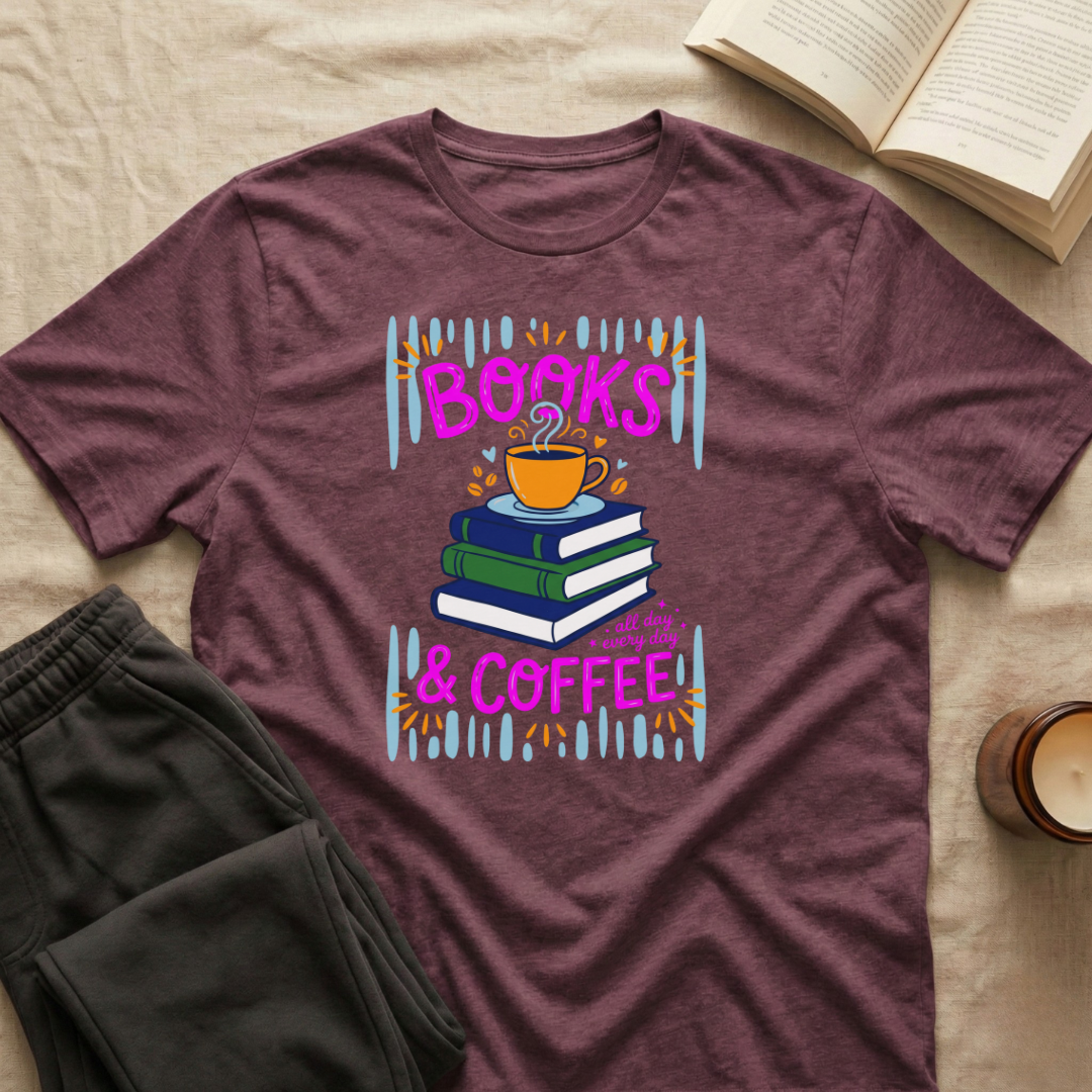 Books And Coffee T-Shirt