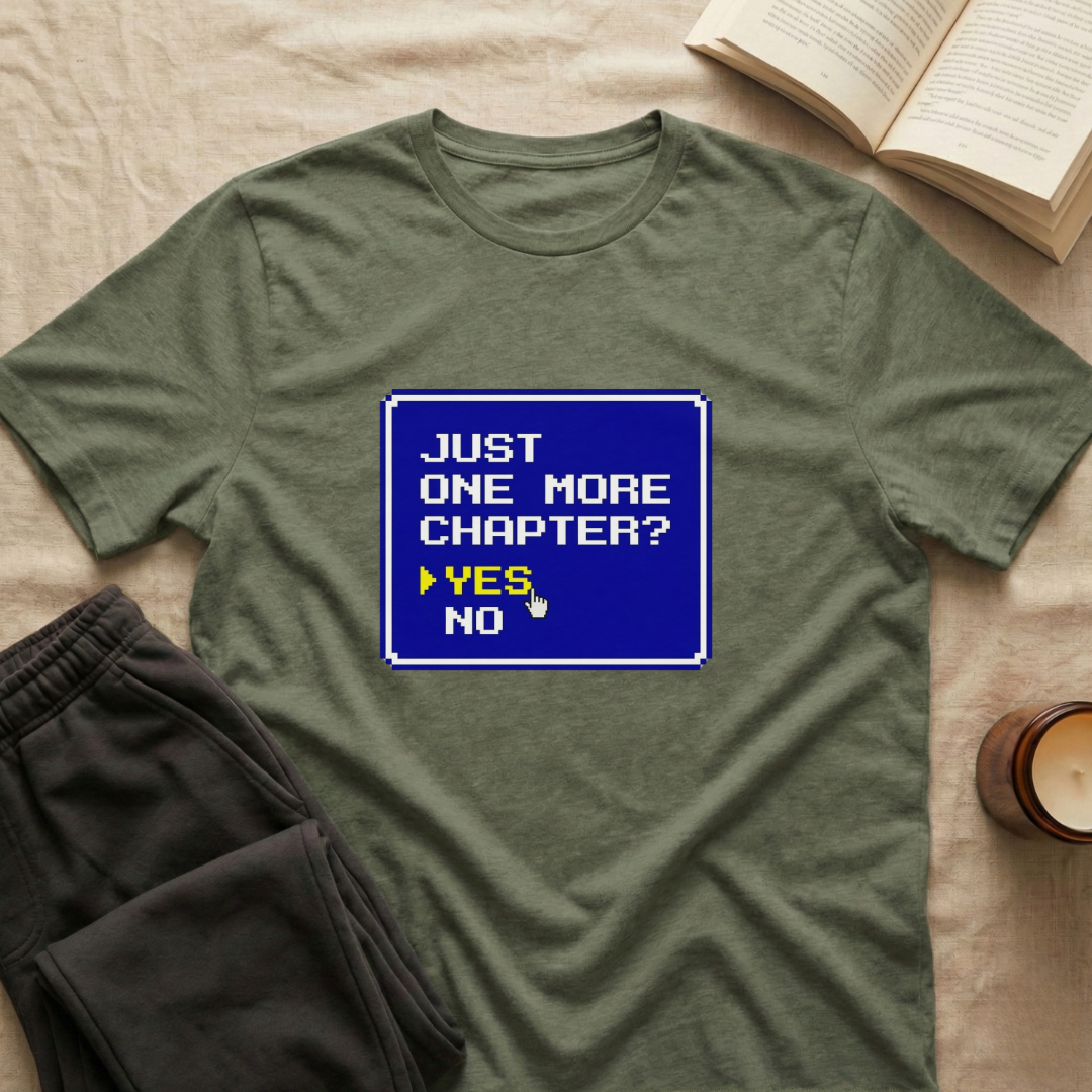 Just One More Chapter 8-Bit T-Shirt