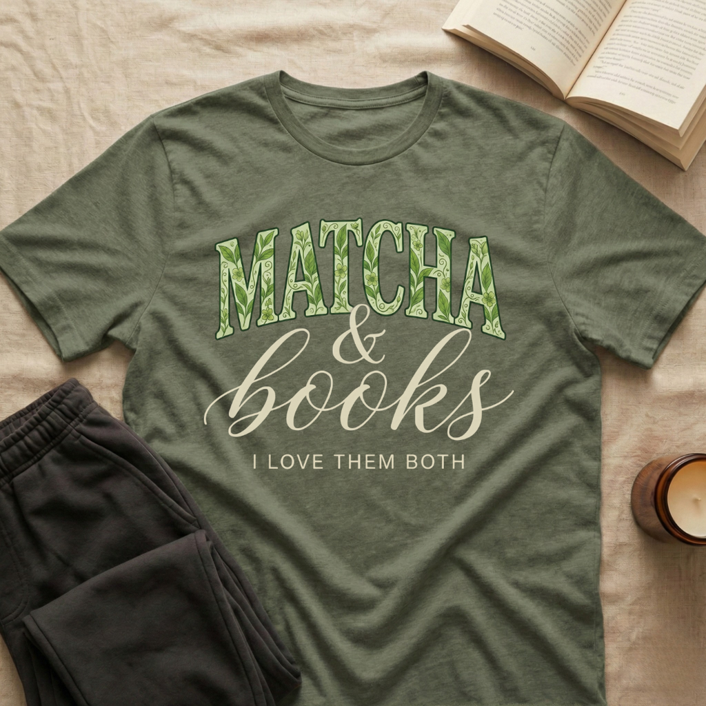 Matcha And Books T-Shirt
