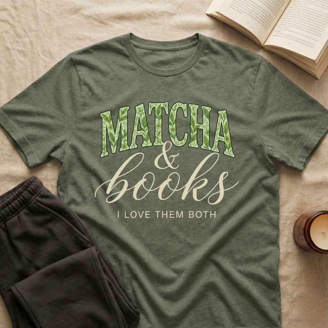 Matcha And Books T-Shirt