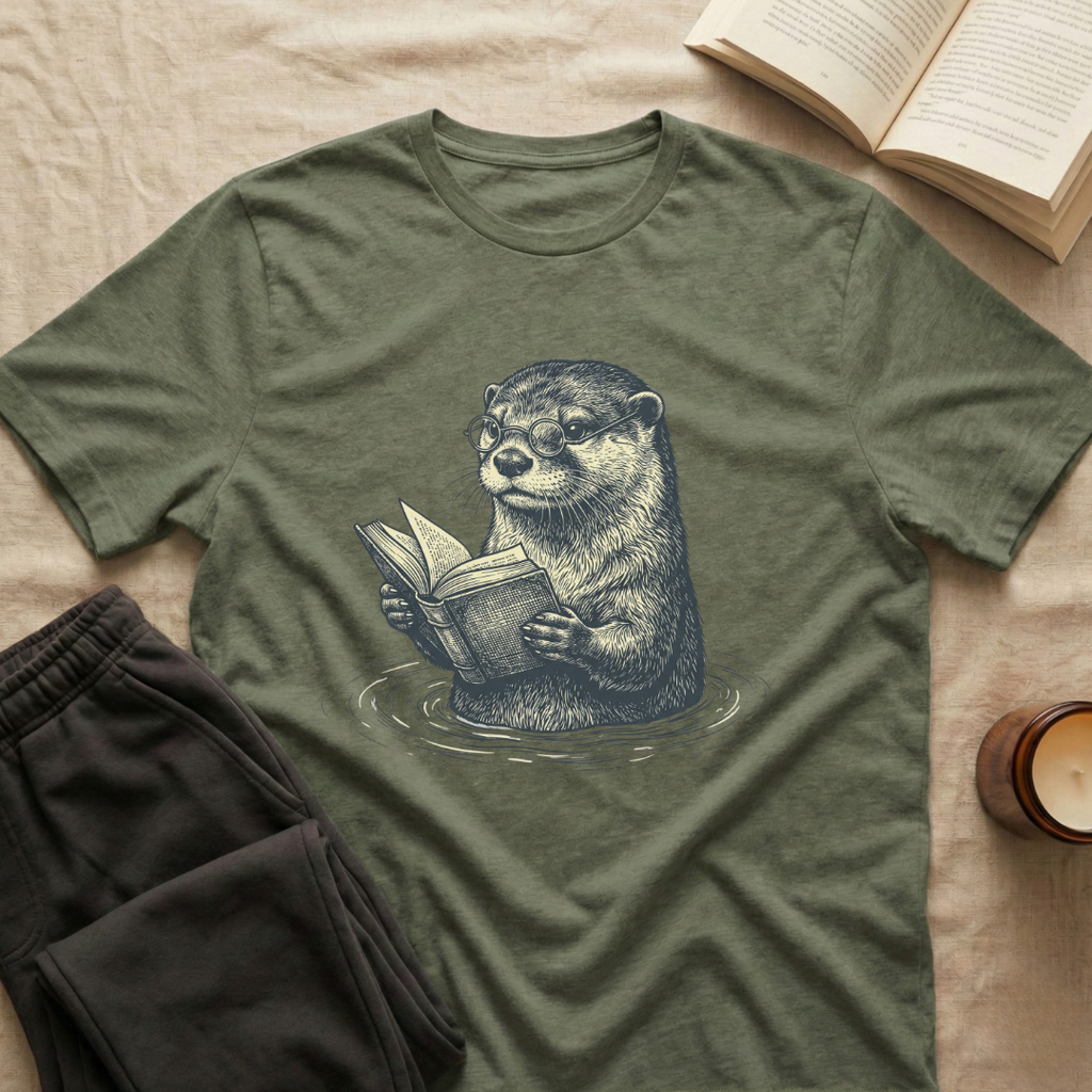 Otter Reading T-Shirt