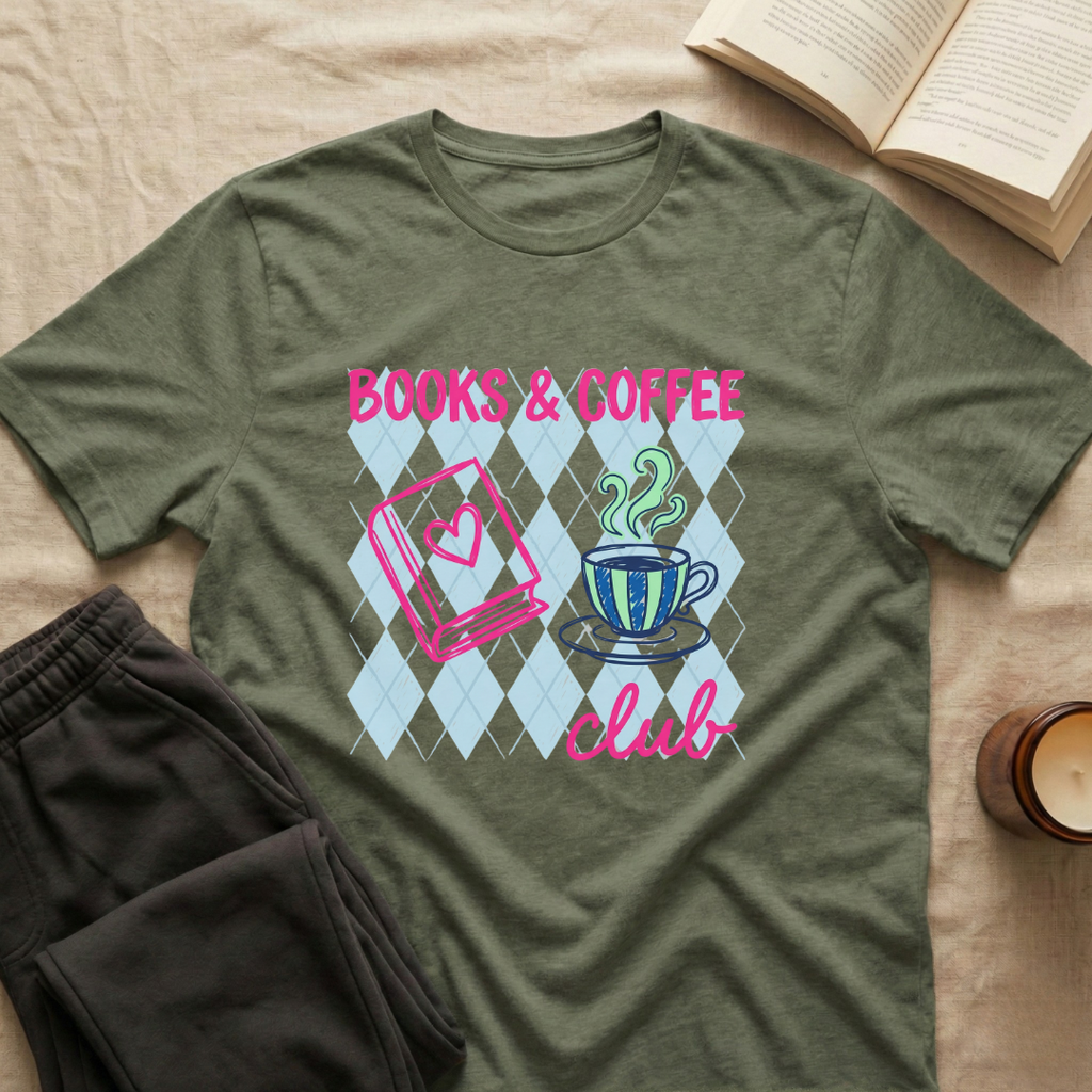 Books & Coffee Club T-Shirt