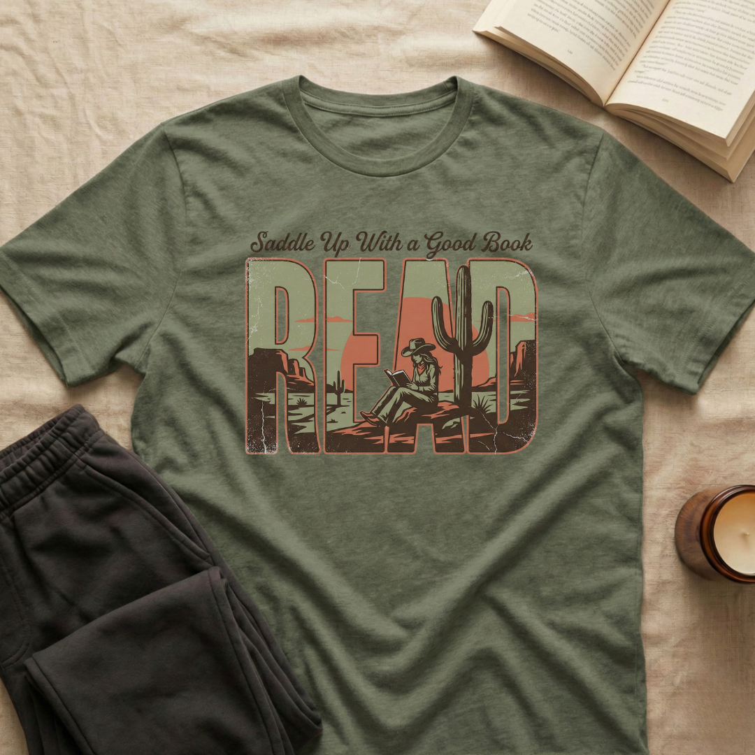 Saddle Up With A Good Book T-Shirt