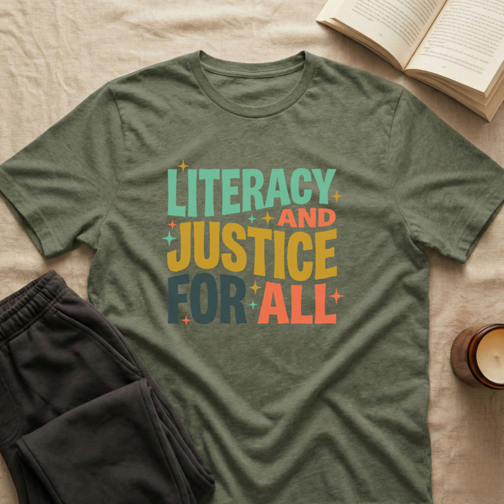 Literacy And Justice For All T-Shirt