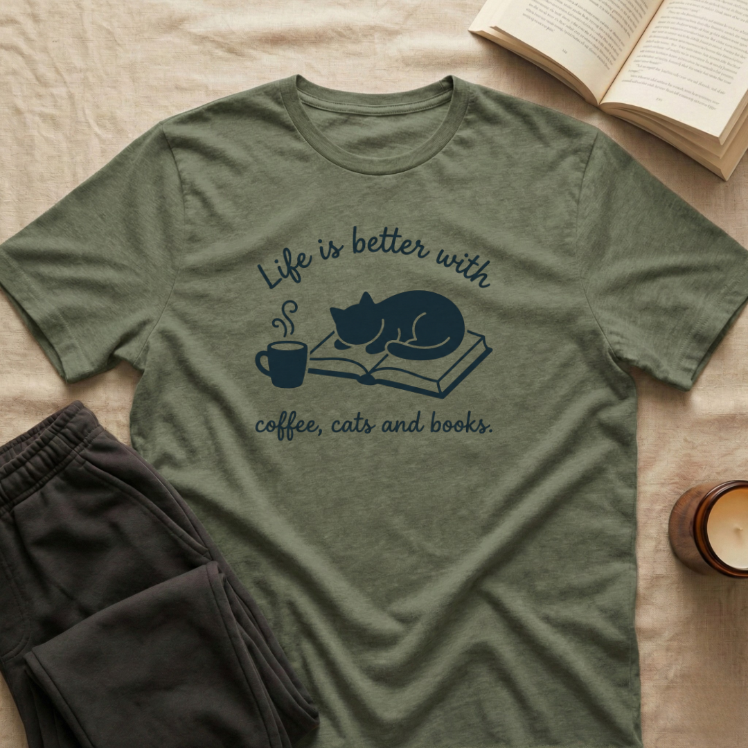 Life Is Better With Books T-Shirt