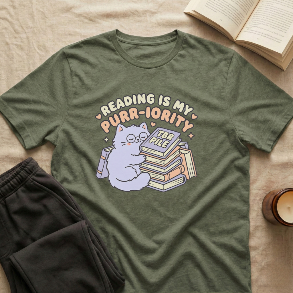 Reading Is My Purr-Iority T-Shirt