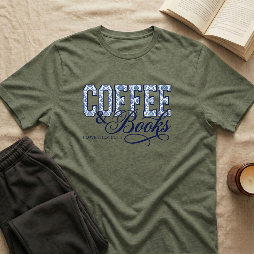 Coffee & Books I love them both T-Shirt