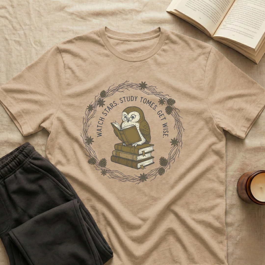 Watch Stars Study Tomes T-Shirt