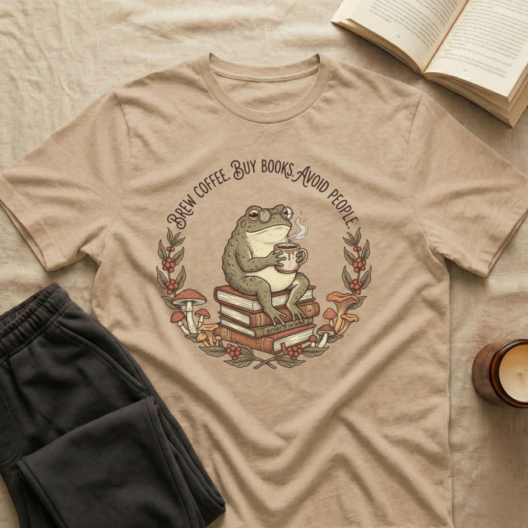 Brew Coffee Buy Books T-Shirt