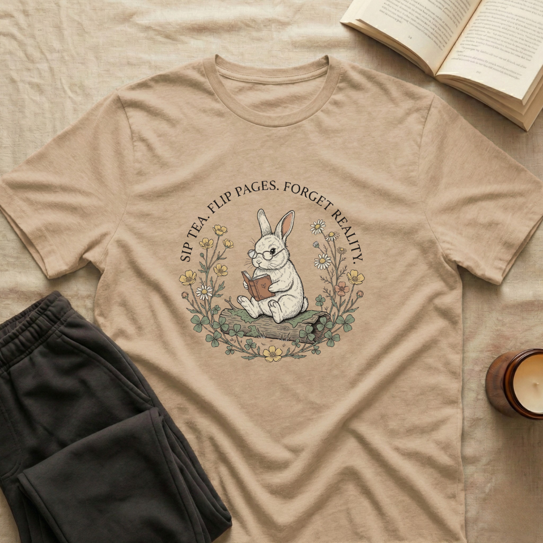 Sip Tea Flip Pages T-Shirt