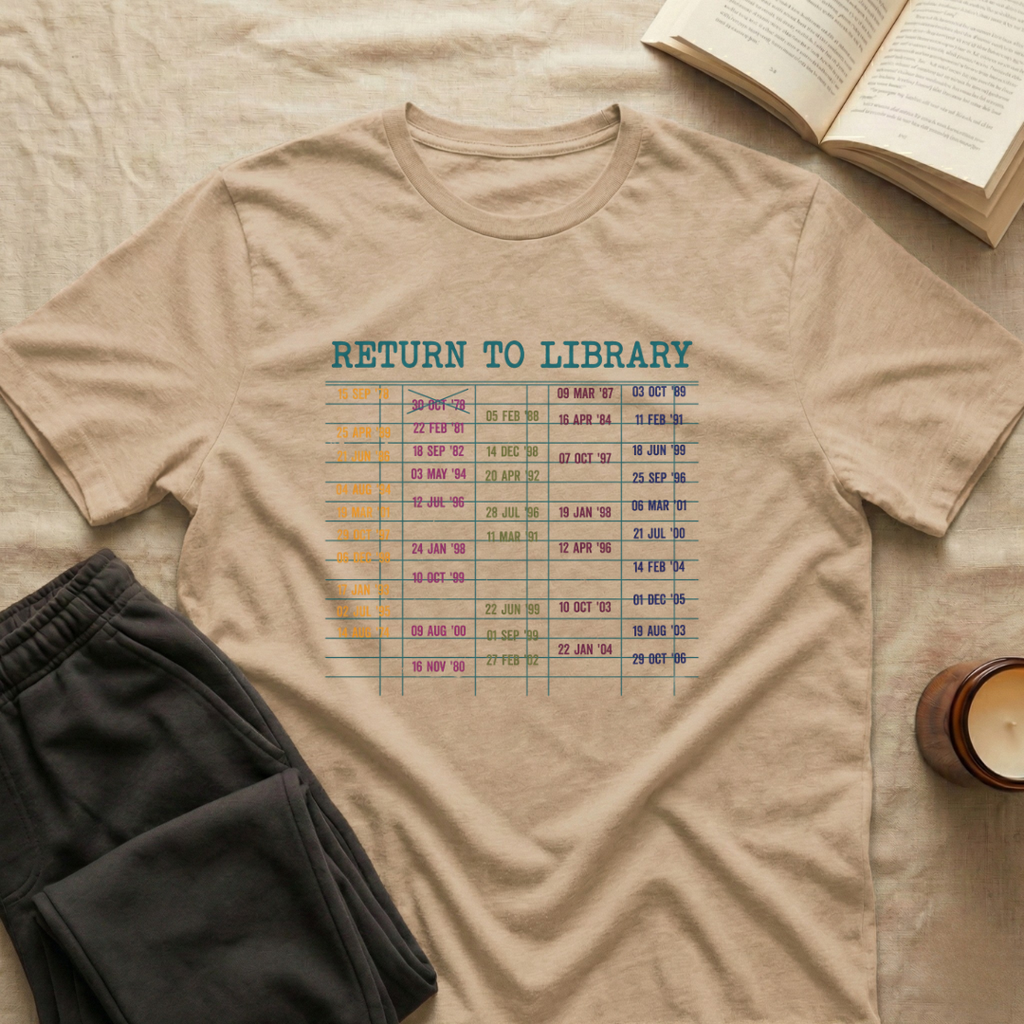 Return Library Card T-Shirt