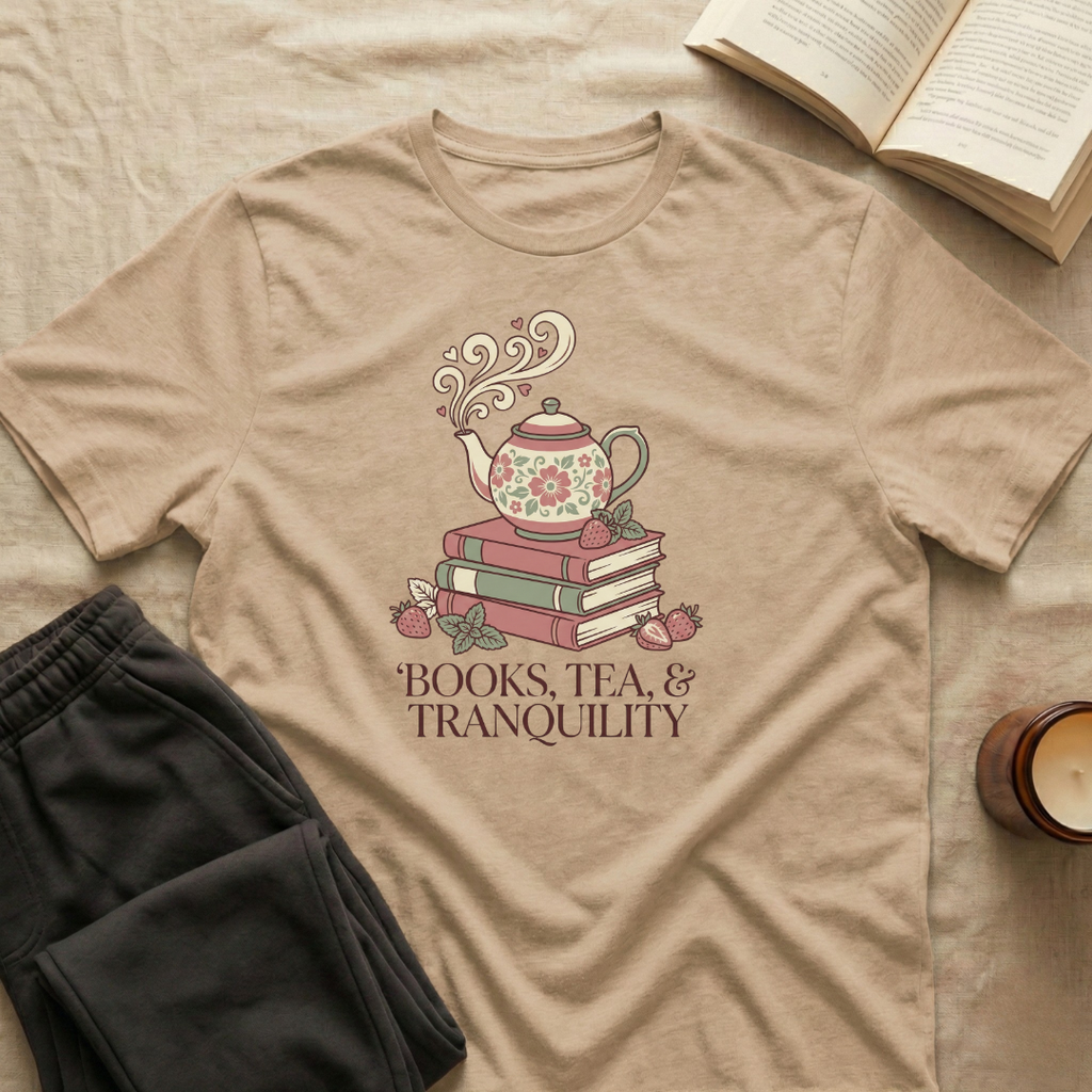 Books Tea And Tranquility T-Shirt