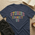 Stories Connect Us T-Shirt in Navy