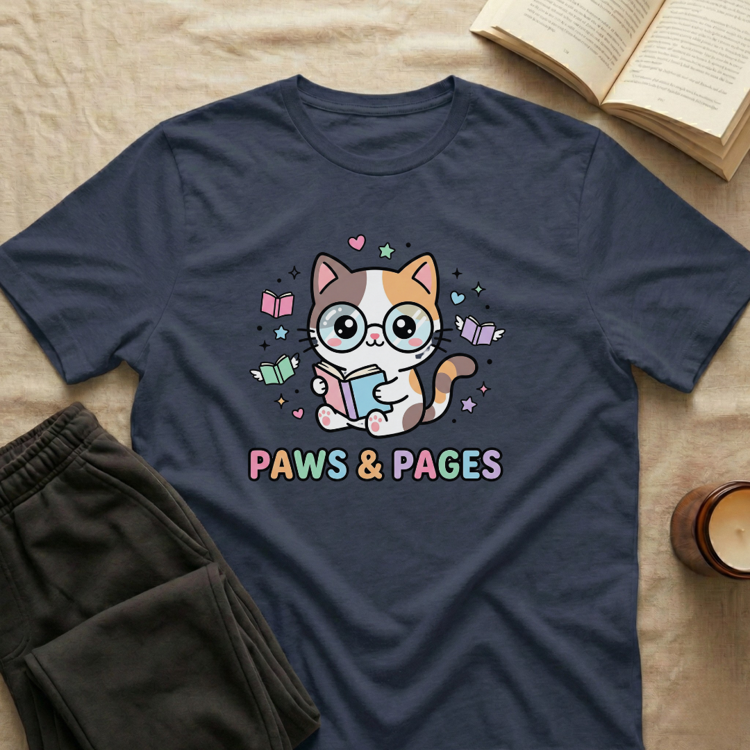Paws And Pages T-Shirt